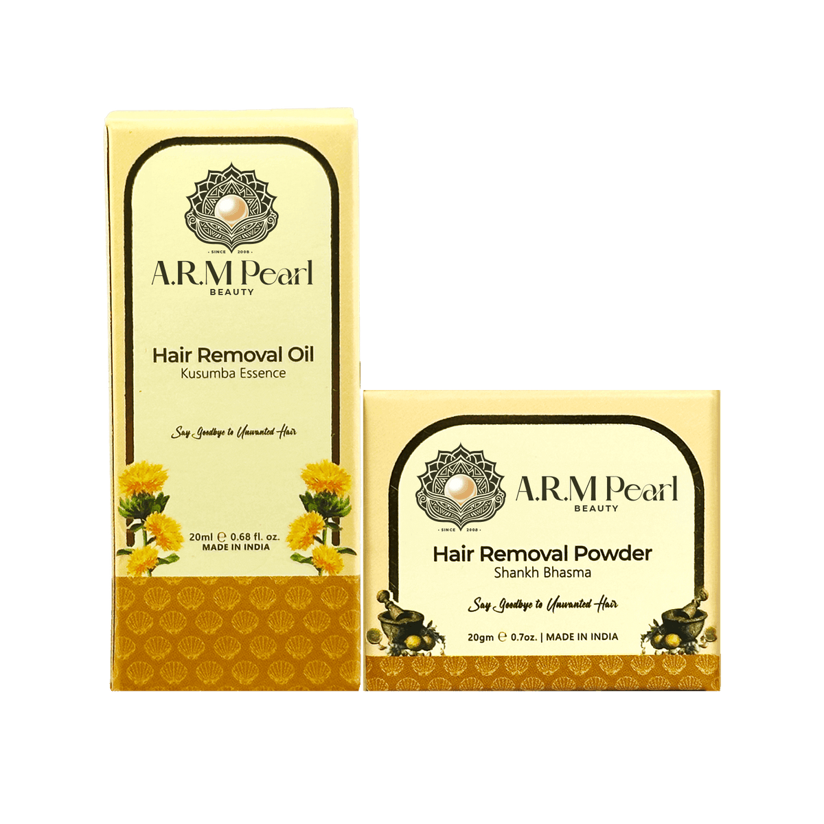 hair removal powder and oil