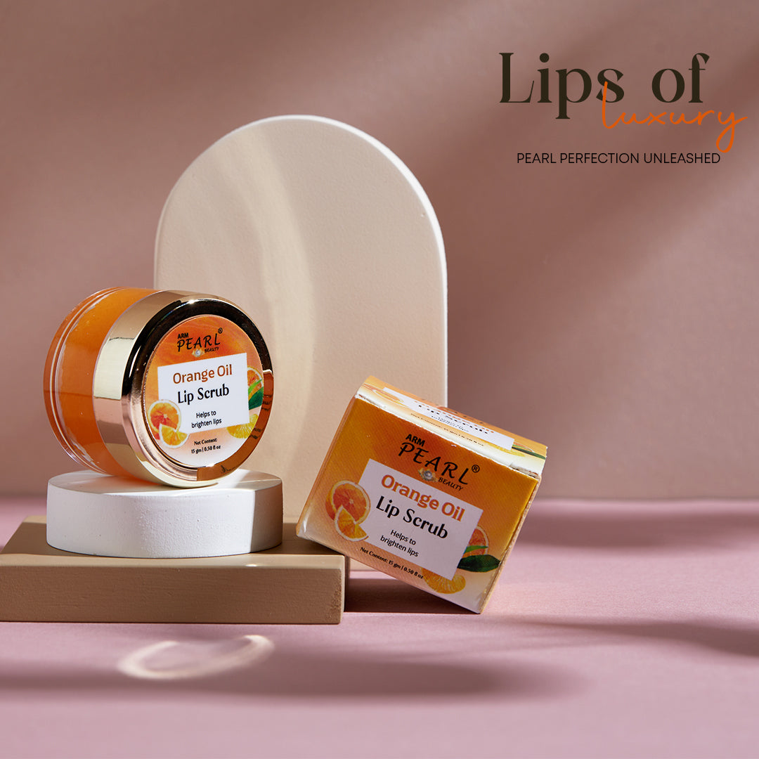  ARM Pearl Organic Orange Lip Scrub For Lips 