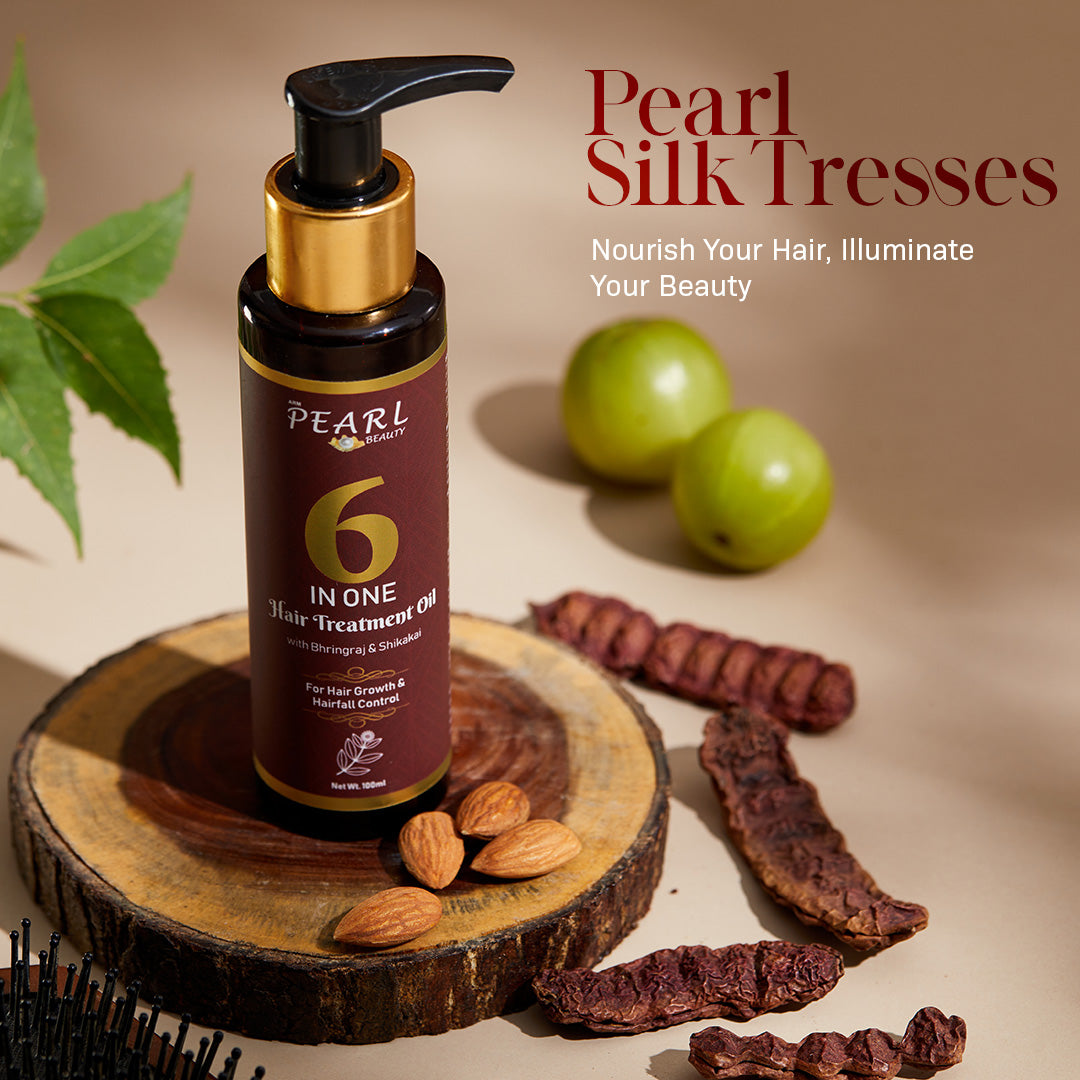 6 In 1 Hair Treatment Oil For Hair Fall Control
