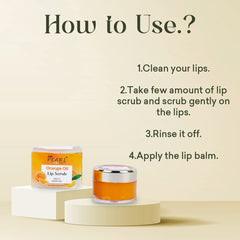 A. R. M pearl beauty Hand Pounded Organic Orange Oil Fruit Scrub|Organic Lip Scrub for Dark Lips | Men & Women_ 15gms