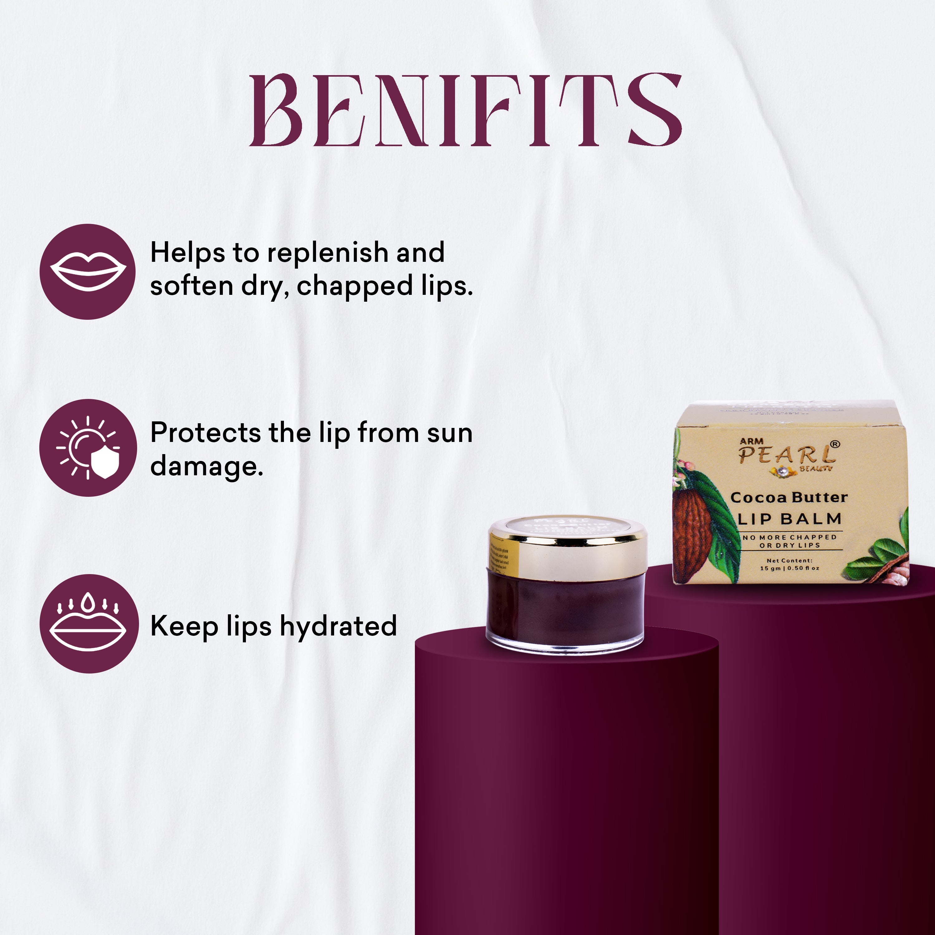 Benefits Of ARM Pearl Beauty Lip Balm Sun Protection
