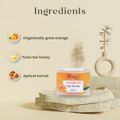 A. R. M pearl beauty Hand Pounded Organic Orange Oil Fruit Scrub|Organic Lip Scrub for Dark Lips | Men & Women_ 15gms