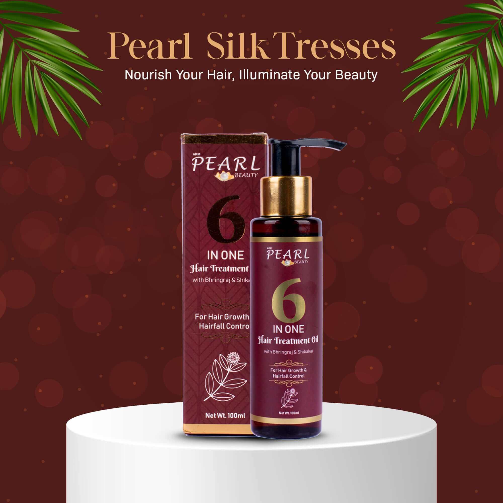 ARM Pearl 6-in-One-Hair Treatment Oil Pearl Silk Hair
