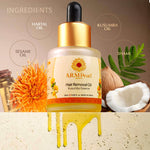 ARM Pearl Advanced Unwanted Hair Oil Ingredients1