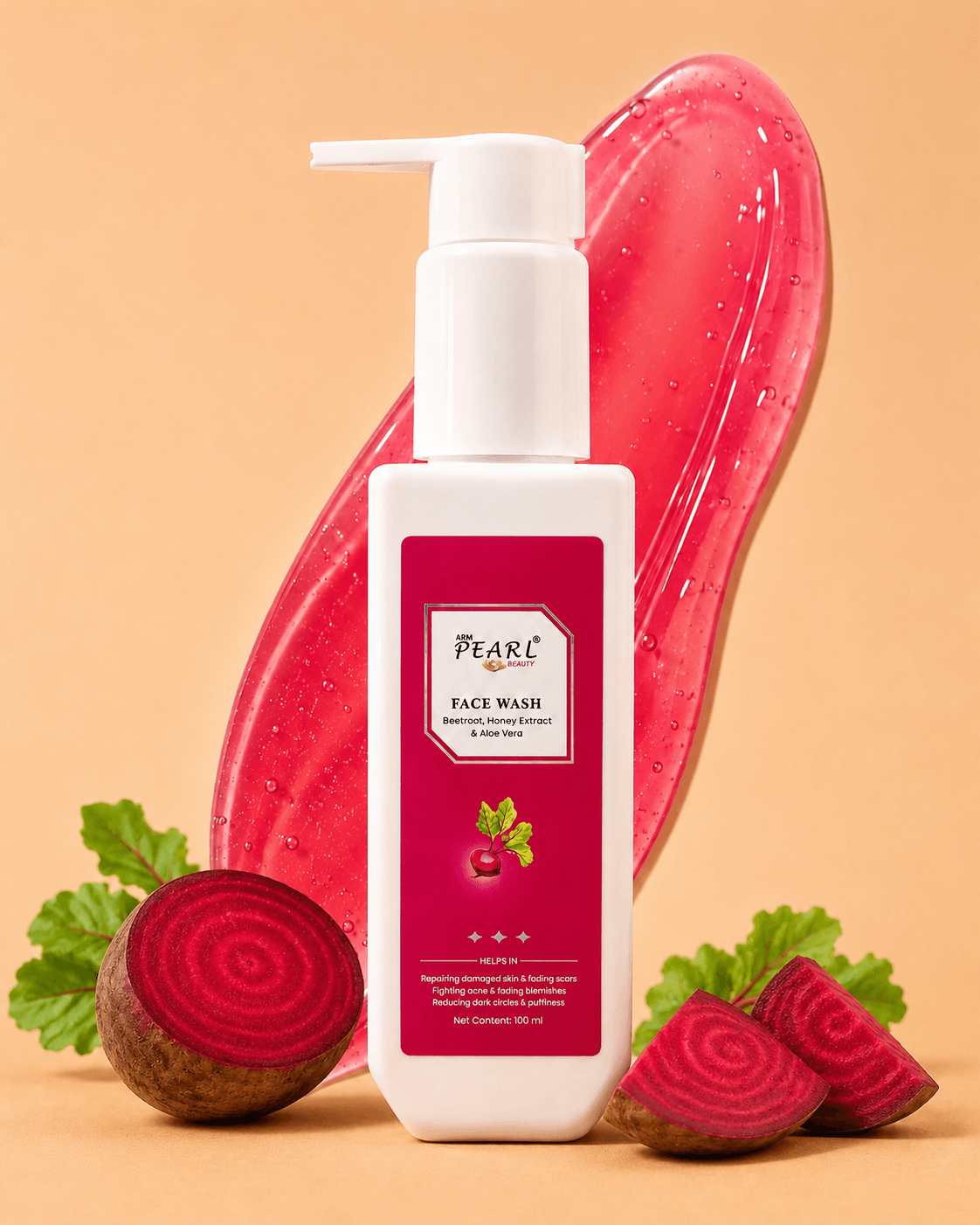ARM Pearl Beetroot Facewash With Betaine