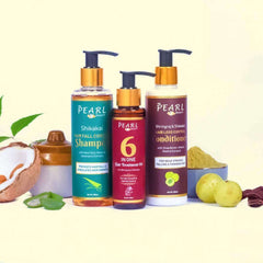 6-in-One Hair Oil, Hair Fall Control Shampoo, Hair Conditioner For Men & Women ARM Pearl Combo