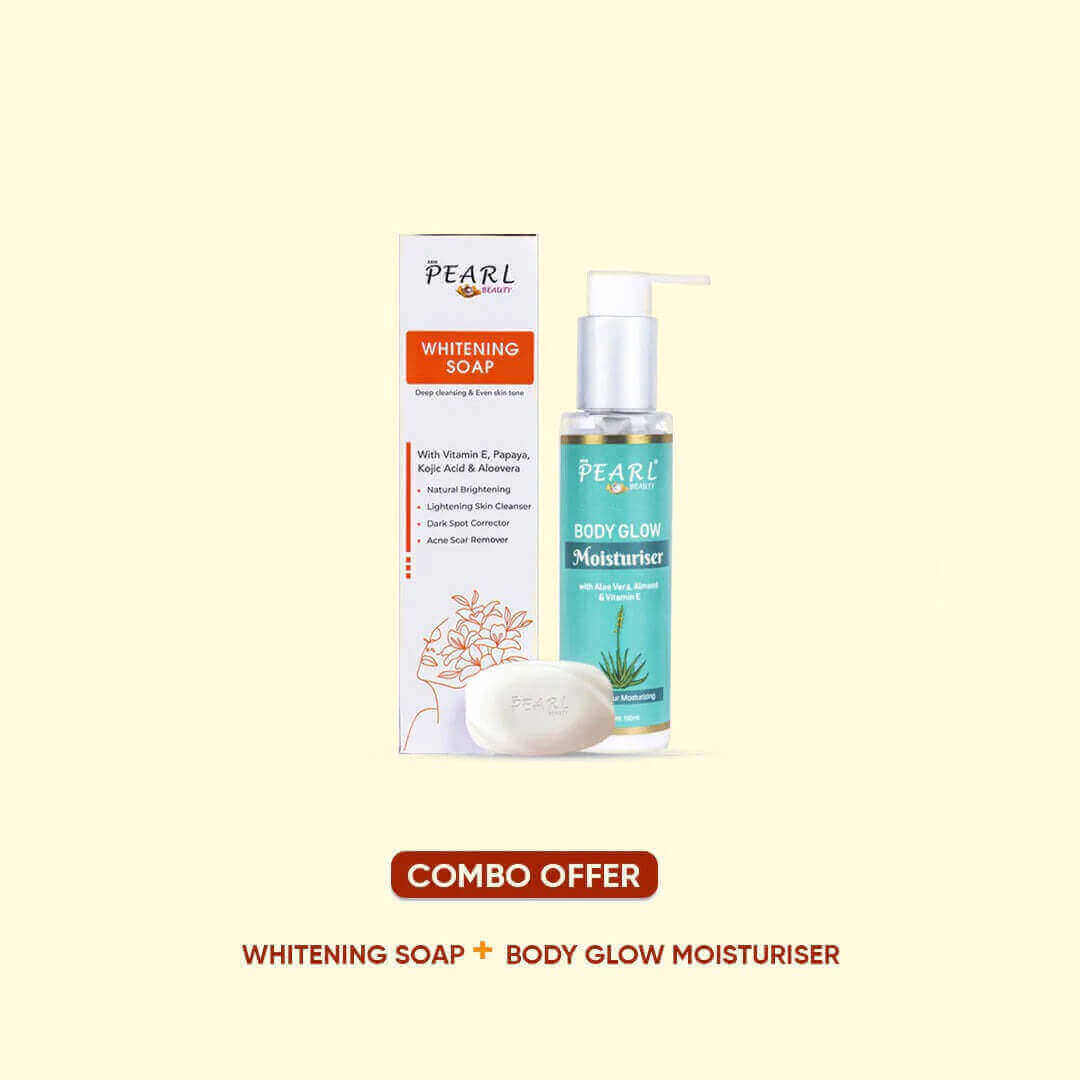 ARM Pearl Combo Skin Whitening Body Soap Body Glow Moisturizer.
