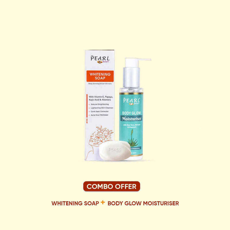 ARM Pearl Combo Skin Whitening Body Soap Body Glow Moisturizer.