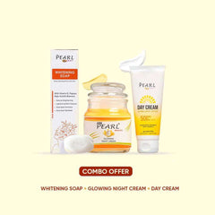 ARM  Pearl  Combo  Skin  Whitening  Body  Soap  Night  Cream  Sunscreen  With  SPF50