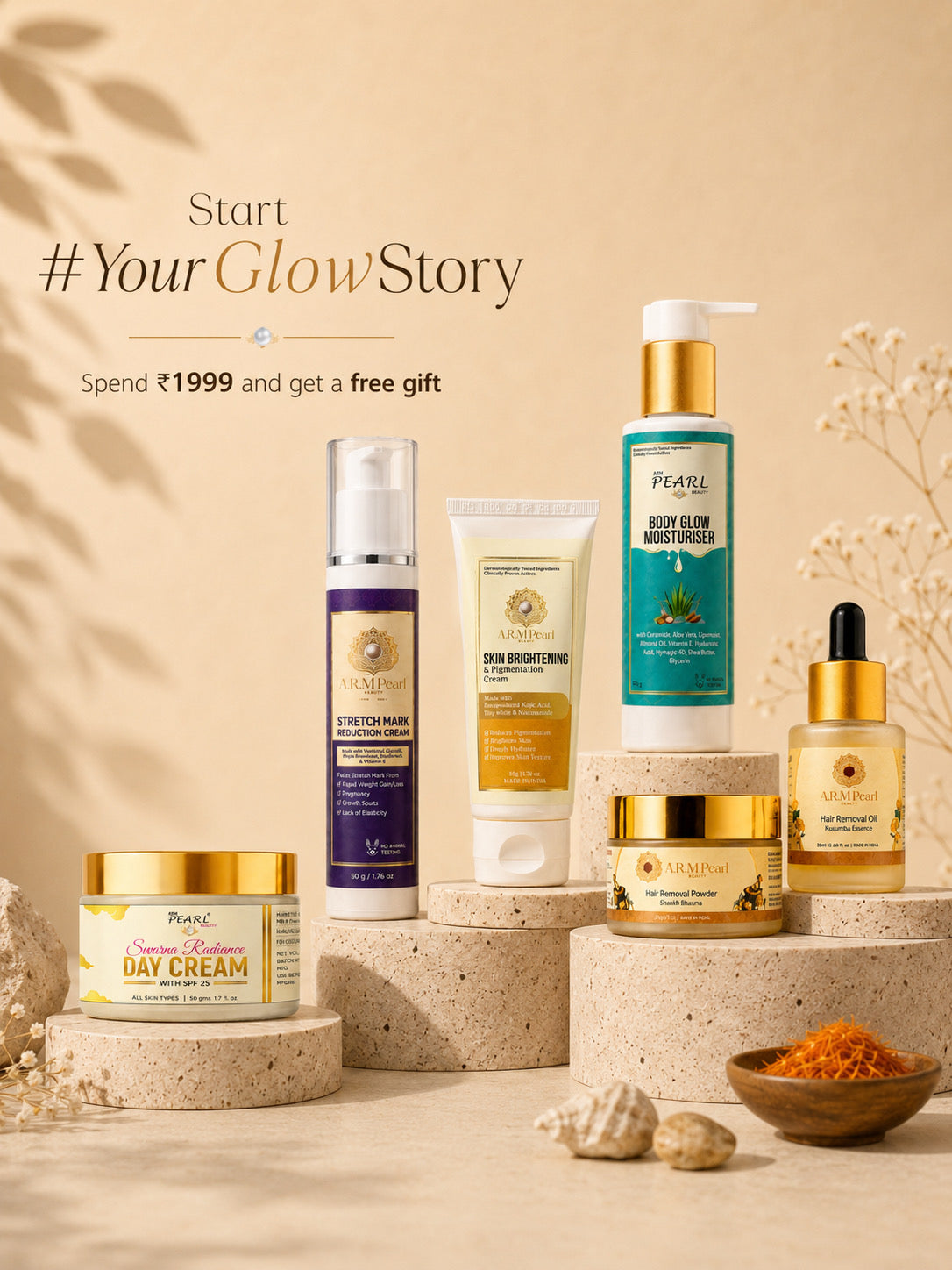 ARM Pearl Glow Story With Free Gift