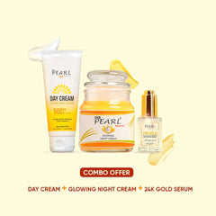 ARM Pearl SPF50 Night Cream 24K Gold Serum Combo