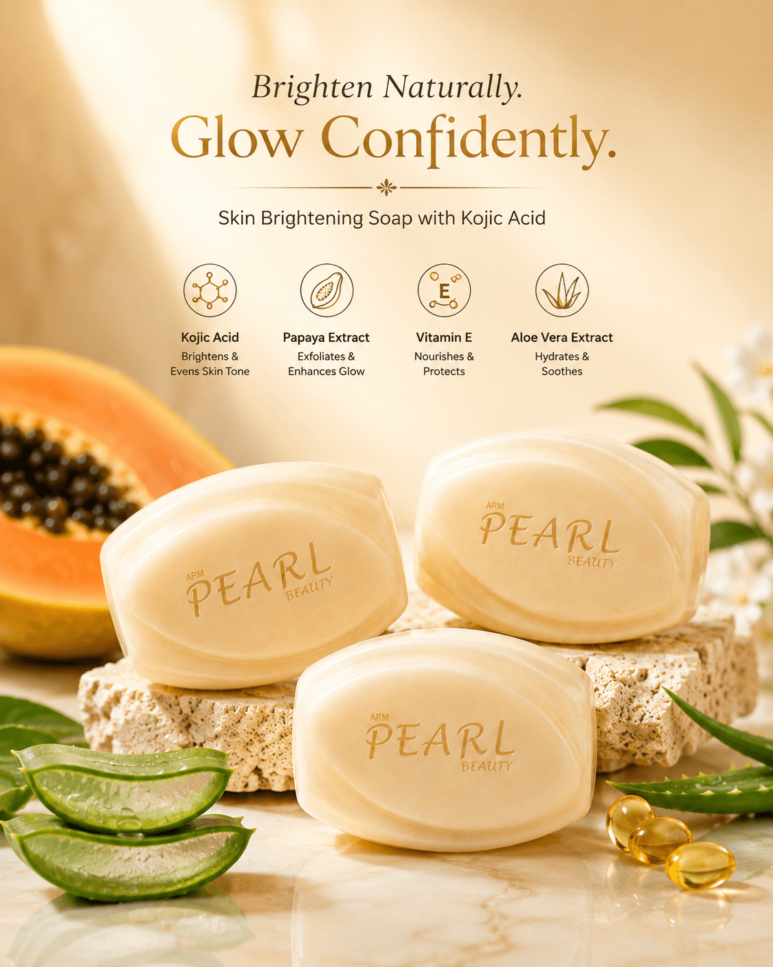 Skin Brightening Soap (Pack of 3)