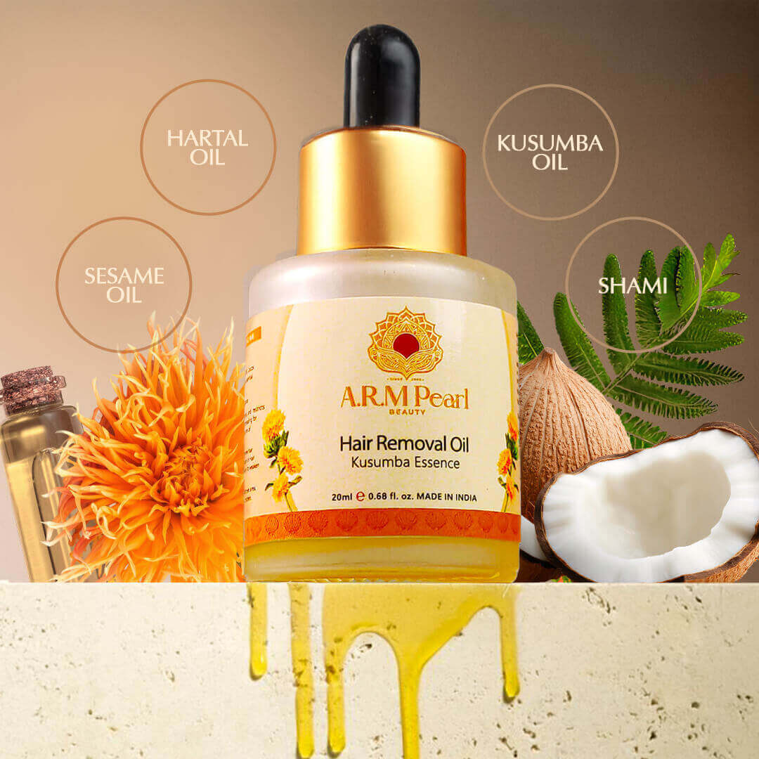 ARM Unwanted hair removal oil ingredients
