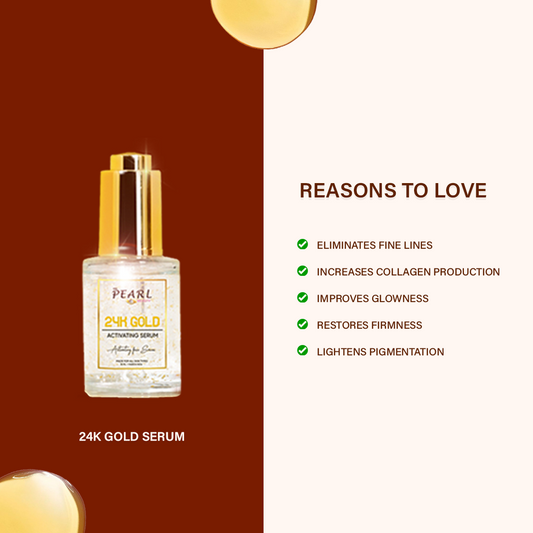 24k Gold Activating Serum, Body Glow Moisturizer, Day Cream With SPF 50, ARM Pearl Glowing Night Cream