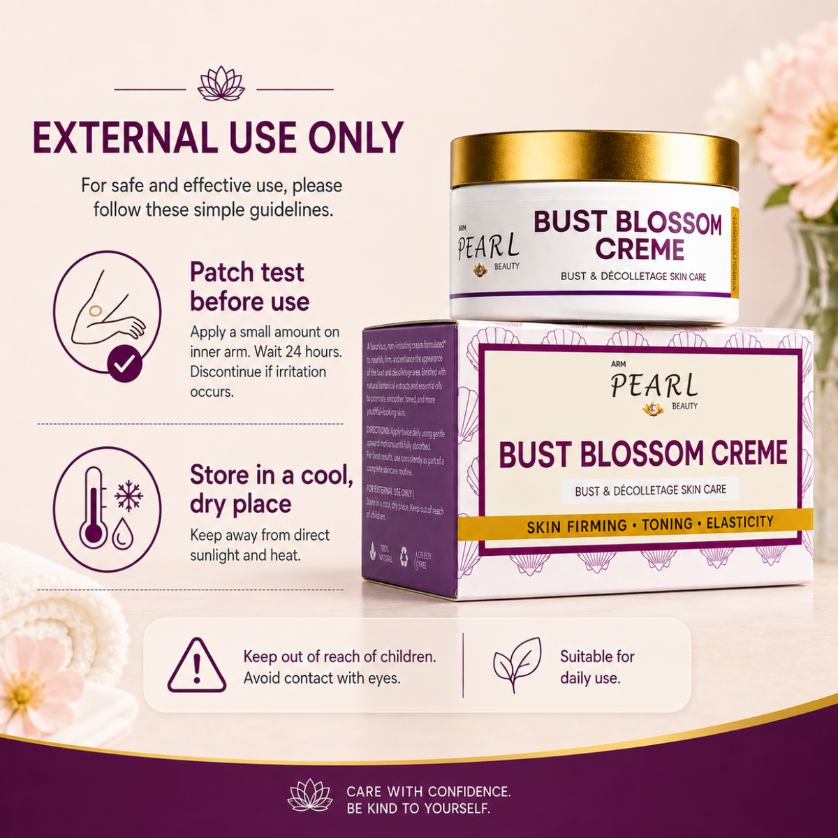 Bust Blossom Creme For Firm Bust For External Use
