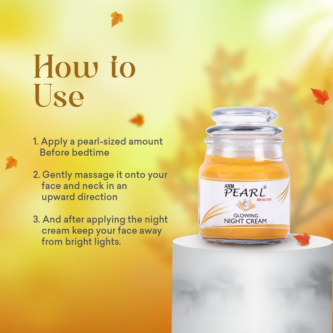 how to use ARM Pearl glowing skin best night cream