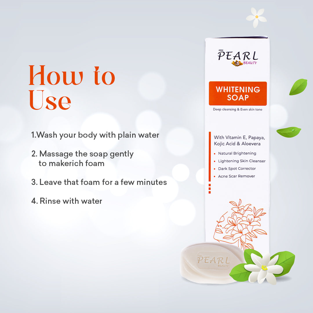 ARM Pearl Beauty Whitening soap for FULL BODY WHITENING / SKIN WHITENING FAIRNESS SOAP