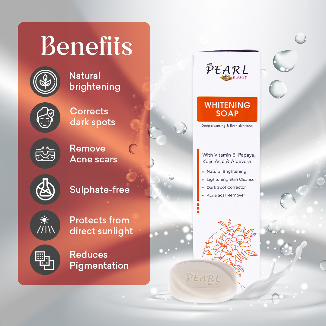 ARM Pearl Beauty Whitening soap for FULL BODY WHITENING / SKIN WHITENING FAIRNESS SOAP