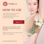 How To Use Advanced Unwanted Hair Removal Oil1