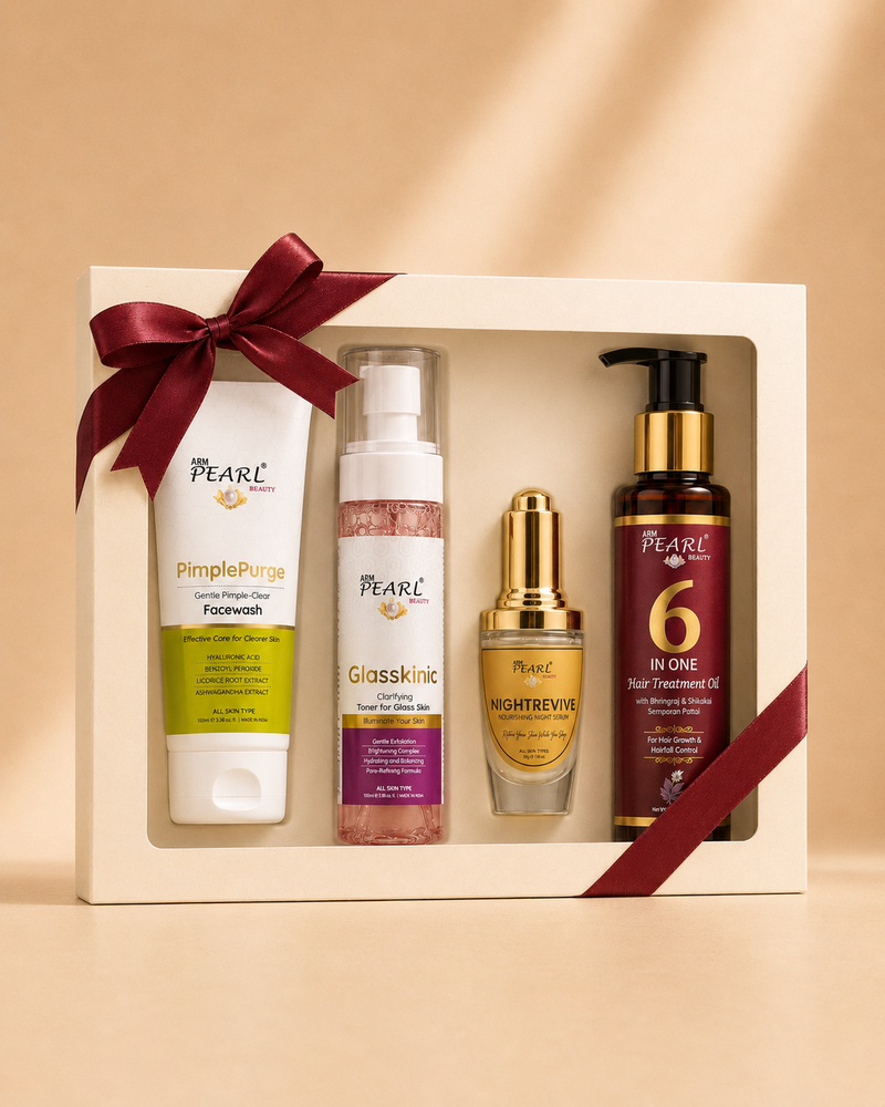 Glow & Grow Ritual Bundle | Clear Skin + Glass Skin + Hair Growth Combo