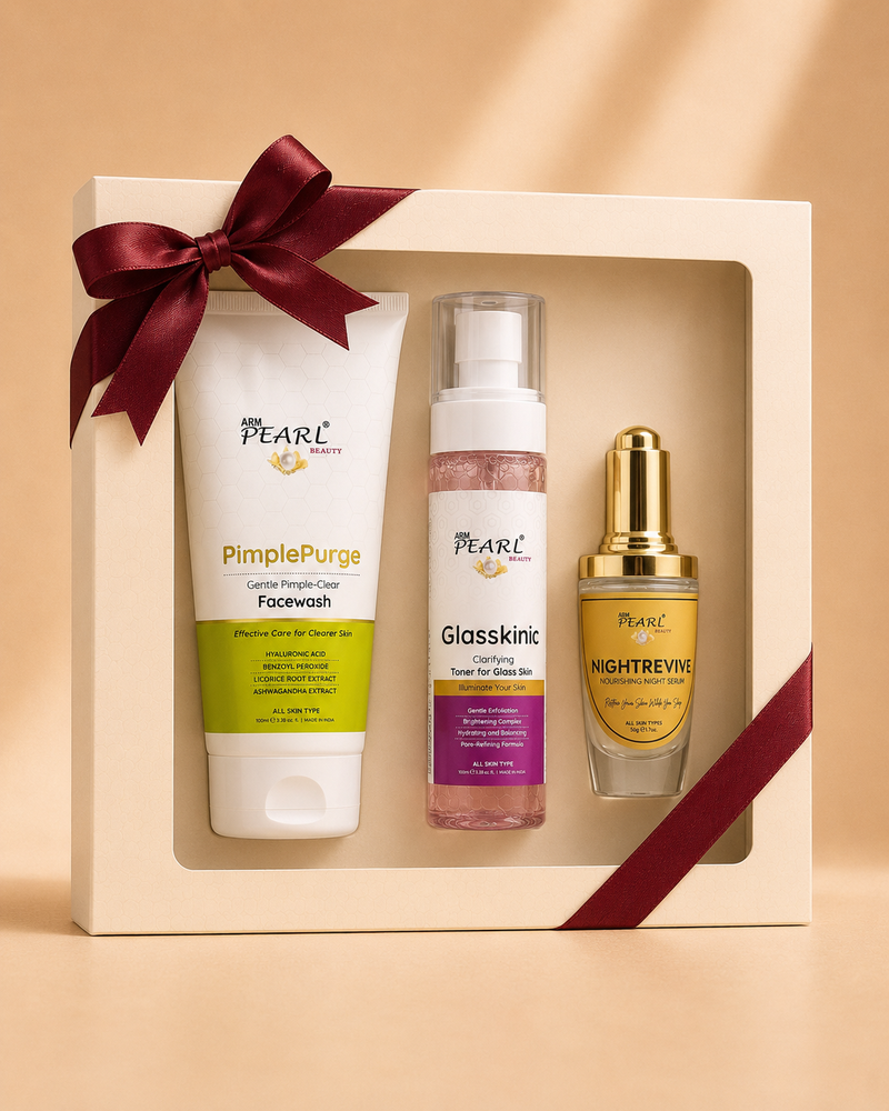 Glow Reset Ritual Bundle | Acne Care, Glass Skin & Night Repair Combo