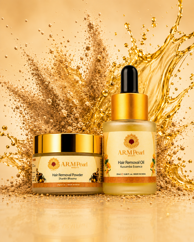 Advanced Unwanted Facial Hair Removal Powder & Oil Combo