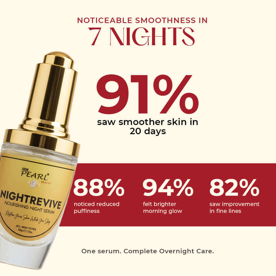 Noticeable smoothness in 7 nights nightrevive serum