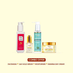 Outdoor Kit Combo Facewash 24k Gold Serum Body Glow Moisturizer Swarna Day Cream