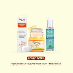 ARM Pearl Skin Whitening Body Soap, Combo Of 24k Gold Serum, Best Moisturizer For Glowy Skin, Sunscreen With SPF 50, Best Night Cream For Glowing Skin, Best Moisturizer For Glowy Skin