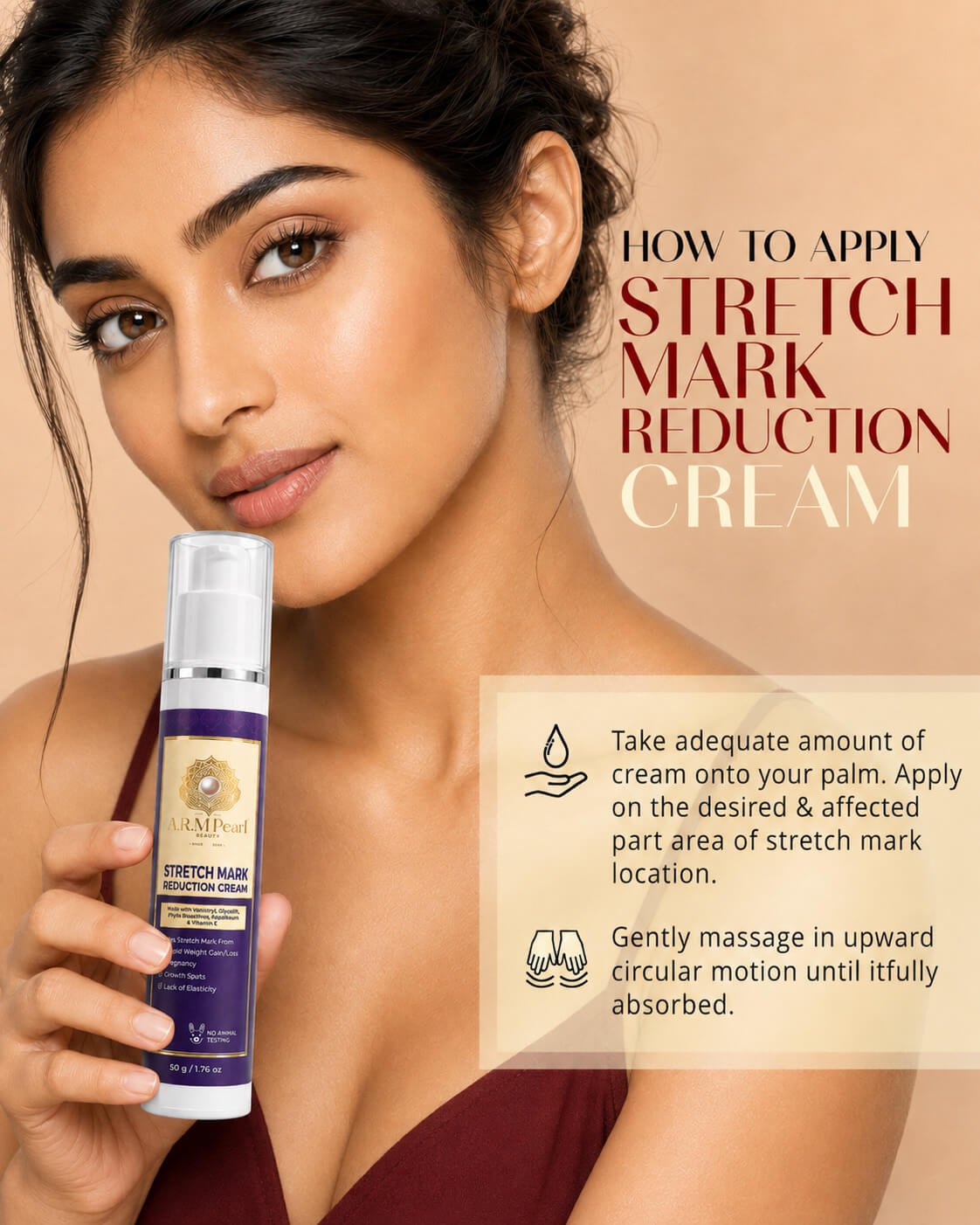 Stretch Mark Reduction Cream - How to Apply