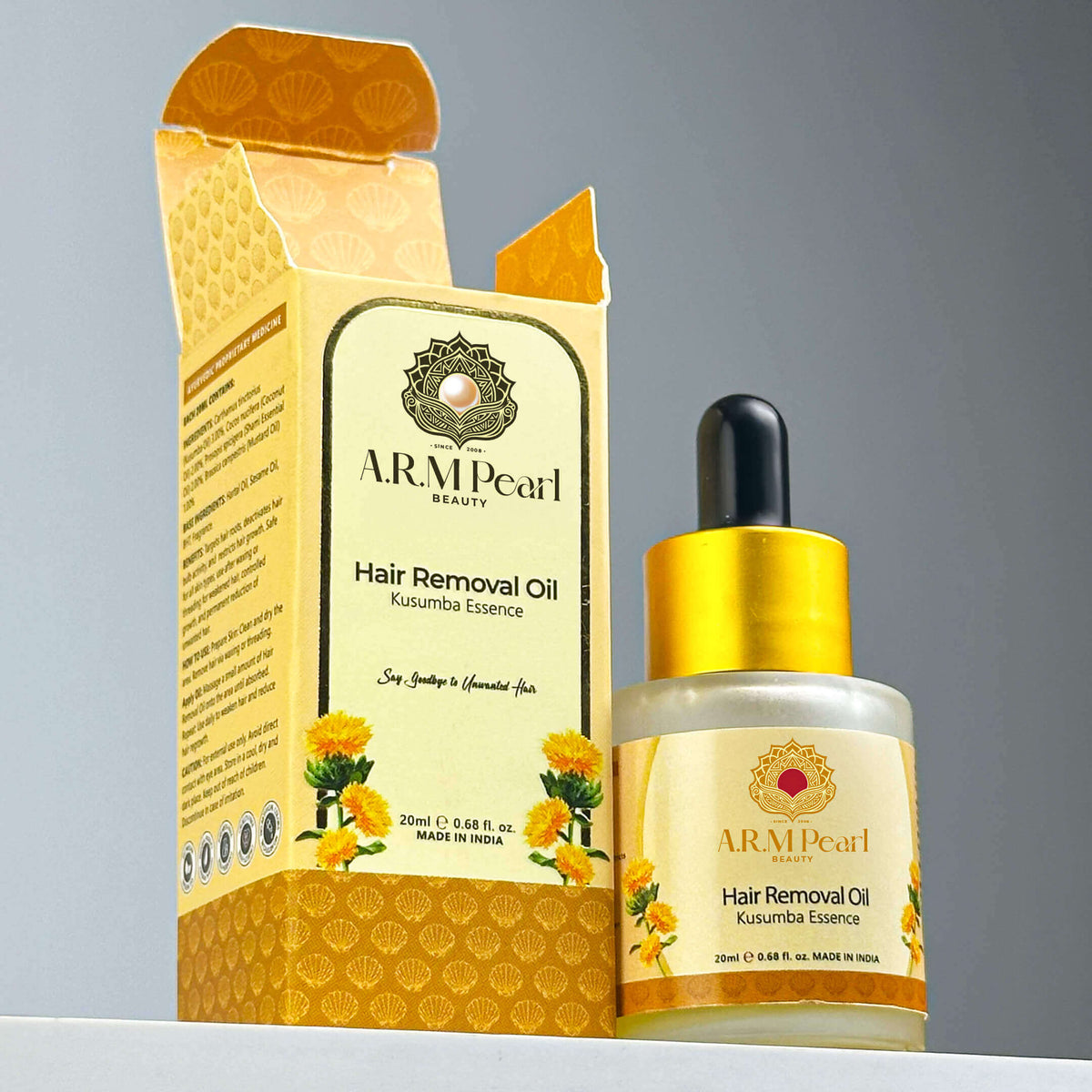 Unwanted facial hair removal oil