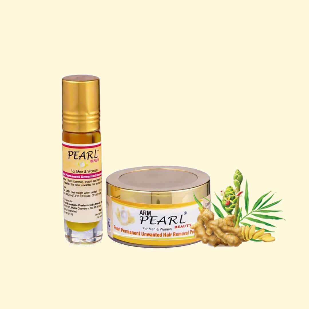 arm pearl beauty Unwanted Hair Removal Oil Powder