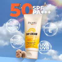 Day Cream Ultra Light Lotion with SPF 50 PA+++ | For Broad Spectrum Sun Protection up to 6-8 Hours, Leaves no White Cast & Non-greasy | For All Skin Types