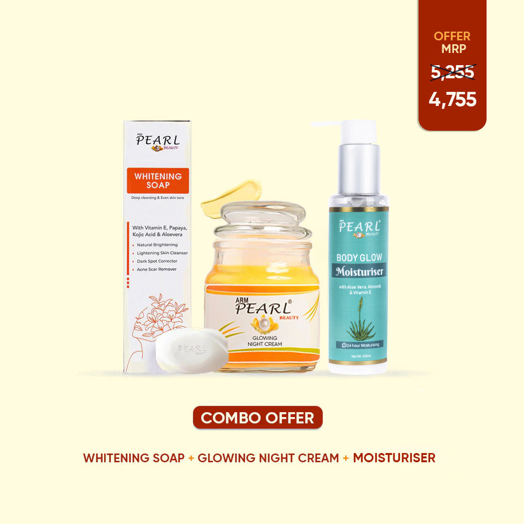 Best Night Cream For Glowing Skin, Skin Whitening Kojic Body Soap & Best Moisturizer For Glowy Skin