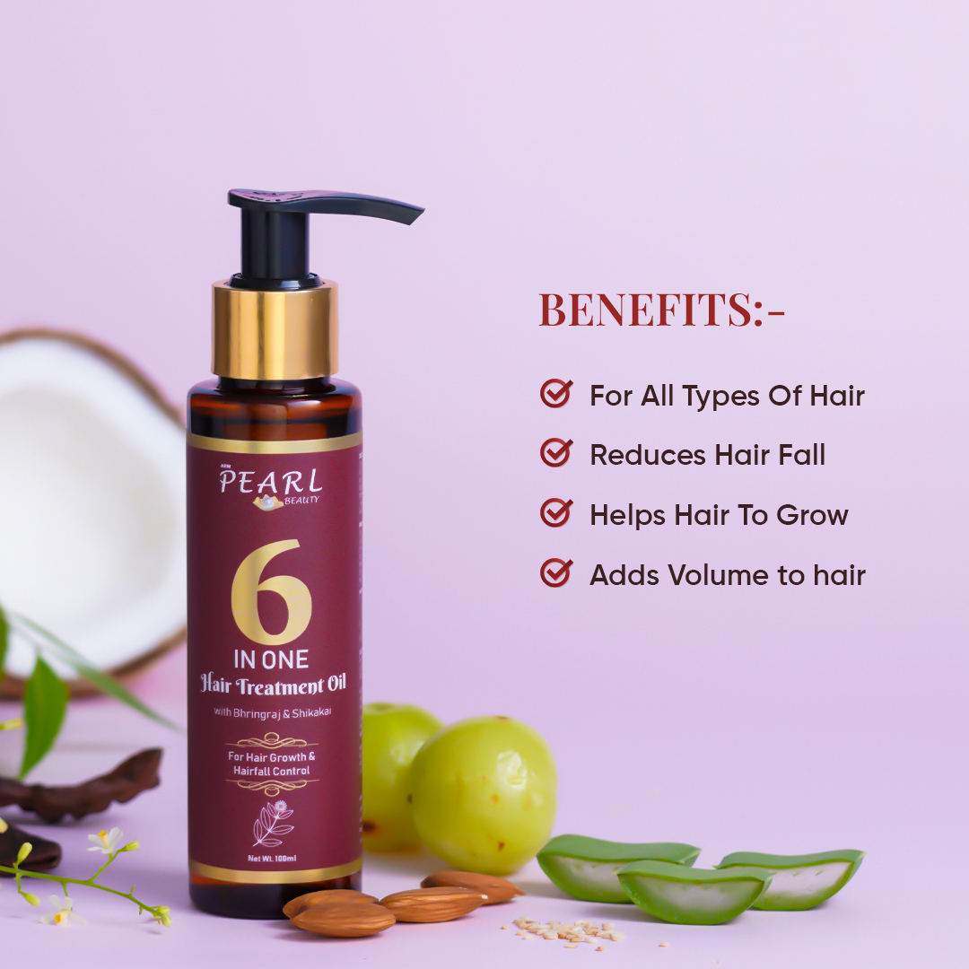 ARM Pearl 6-in-1 Hair Treatment Oil To Grow Hair