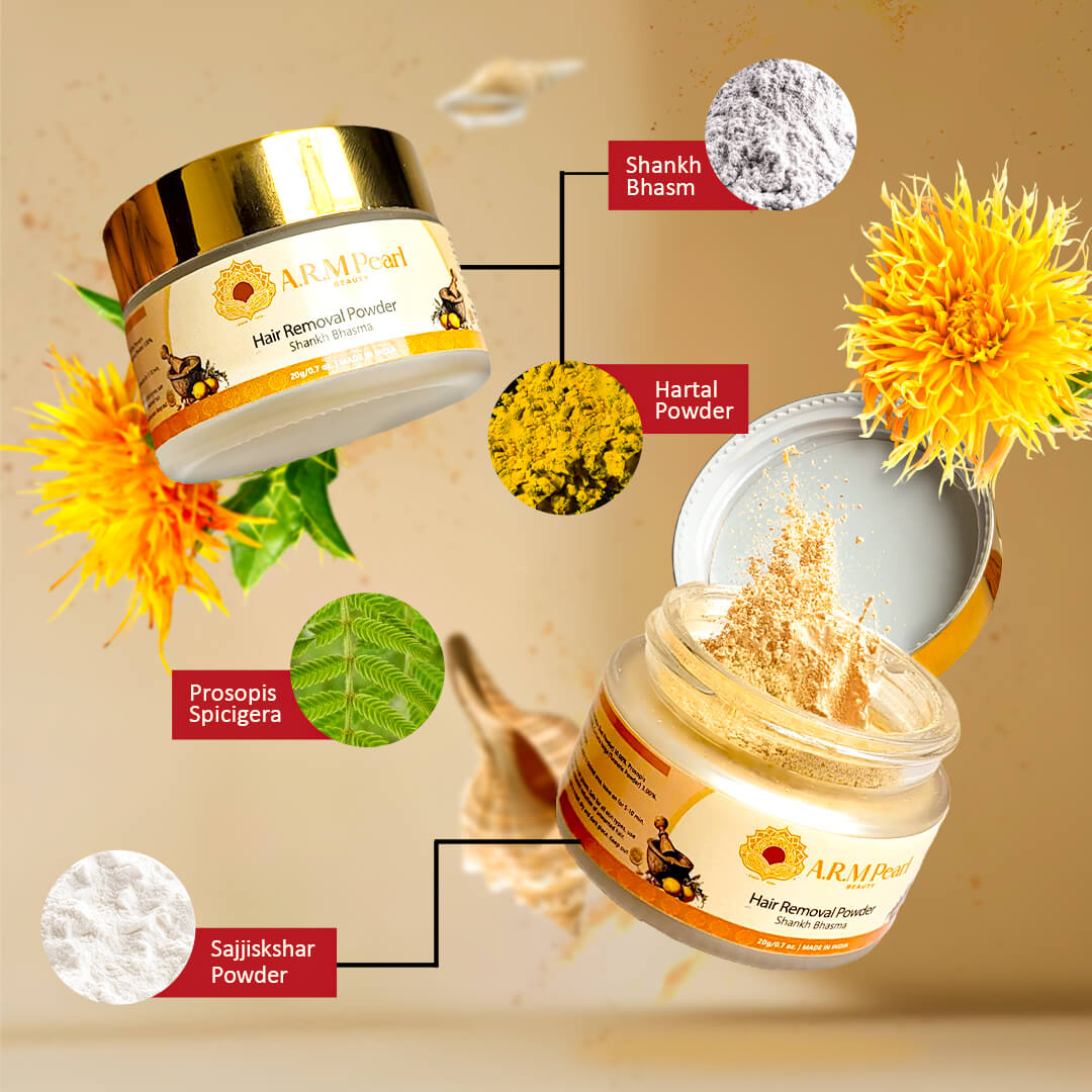 unwanted facial hair removal Powder ingredients